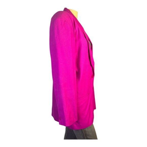 Anna and Frank Fuchsia Silk Blazer – Size M - Picture 5 of 5